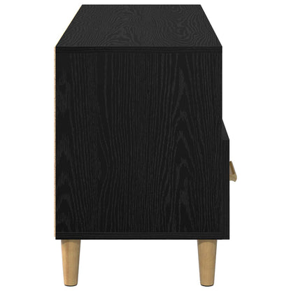 TV-Möbel Svart Ek TV-skåp med låda 102 x 35,5 x 50 cm