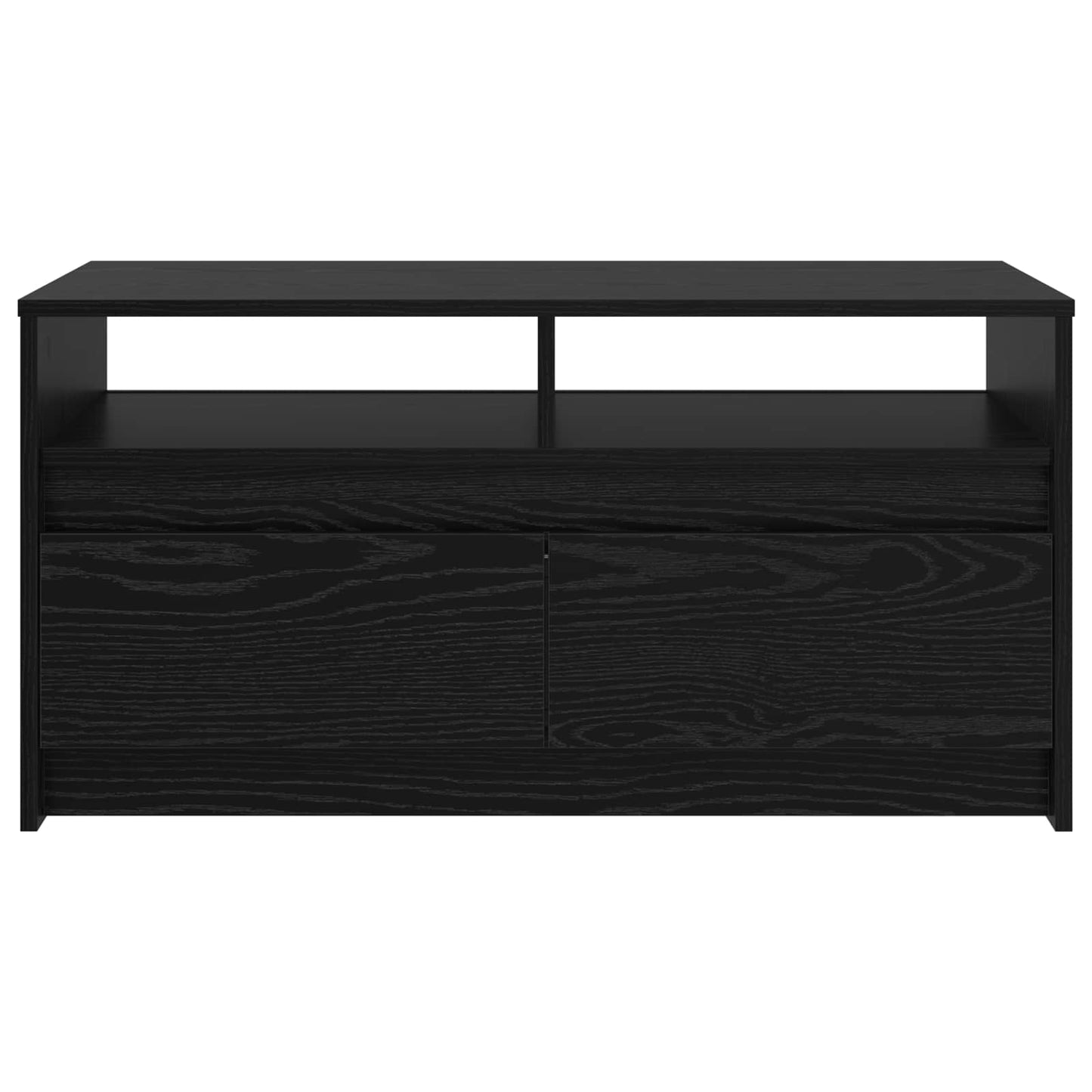 Soffbord Svart Ek med låda 90 x 50 x 45 cm