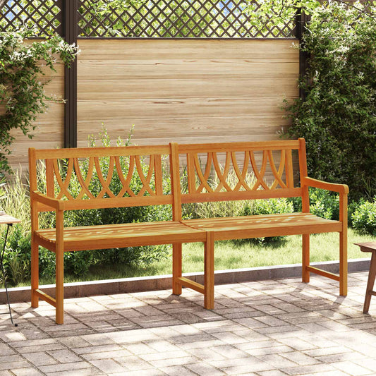 Utomhusbänk Naturlig 180 x 55,5 x 90 cm Massivt Akaciaträ