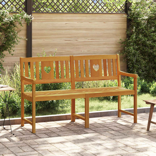 Utomhusbänk Naturlig 150 x 55,5 x 90 cm Massivt Akaciaträ