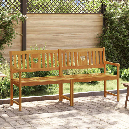 Utomhusbänk Naturlig 180 x 55,5 x 90 cm Massivt Akaciaträ