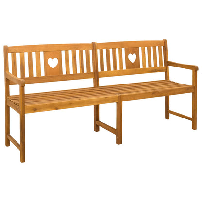 Utomhusbänk Naturlig 180 x 55,5 x 90 cm Massivt Akaciaträ