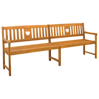 Utomhusbänk Naturlig 220 x 55,5 x 90 cm Massivt Akaciaträ