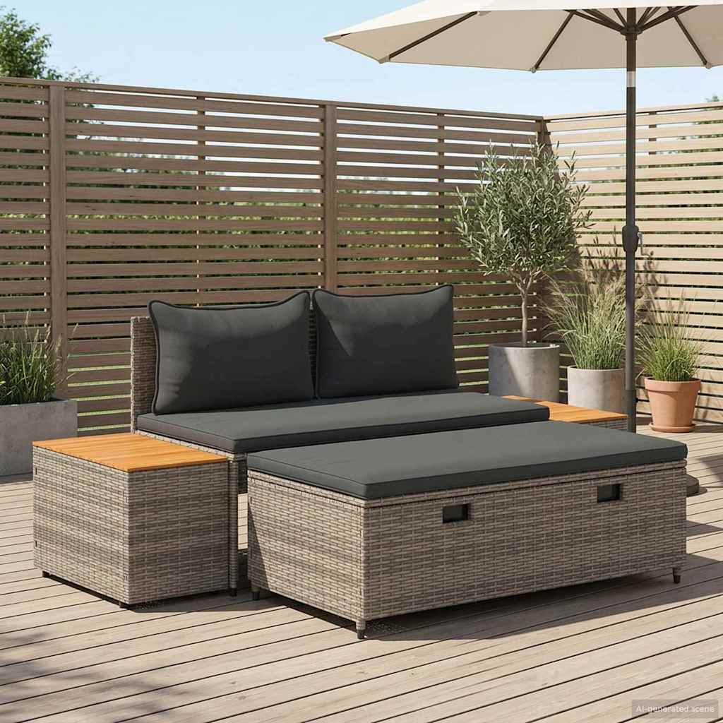 Utomhussoffset 4-Antal sittplatser 4 pcs 55 x 30 x 39 cm