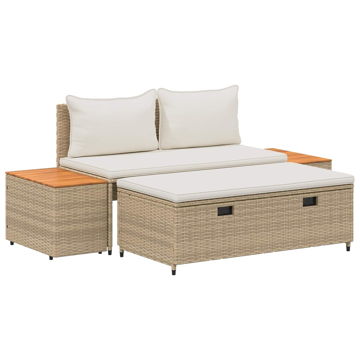 Utomhussoffset 4-Antal sittplatser 4 pcs 55 x 30 x 39 cm