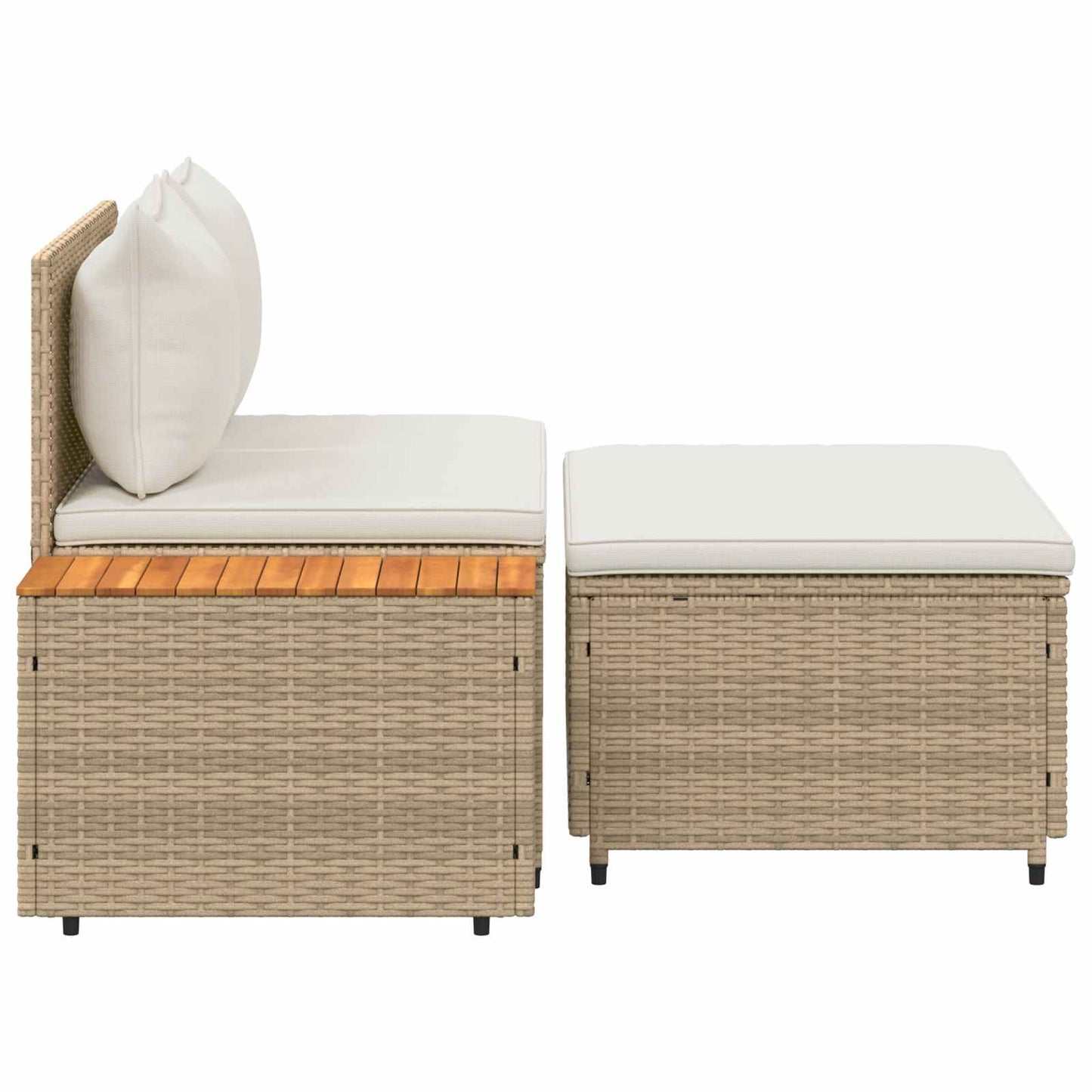 Utomhussoffset 4-Antal sittplatser 4 pcs 55 x 30 x 39 cm