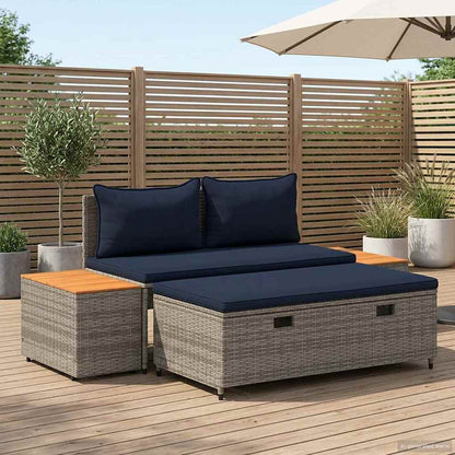 Utomhussoffset 4-Antal sittplatser 4 pcs 55 x 30 x 39 cm
