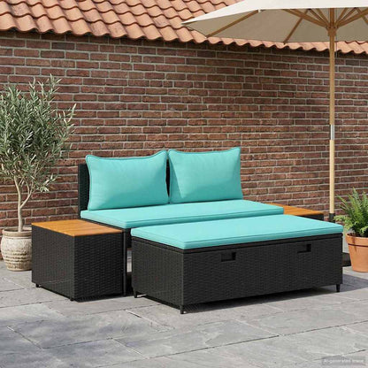 Utomhussoffset 4-Antal sittplatser 4 pcs 55 x 30 x 39 cm