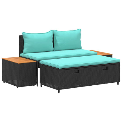 Utomhussoffset 4-Antal sittplatser 4 pcs 55 x 30 x 39 cm