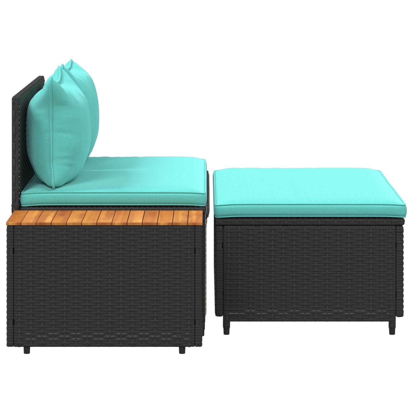 Utomhussoffset 4-Antal sittplatser 4 pcs 55 x 30 x 39 cm