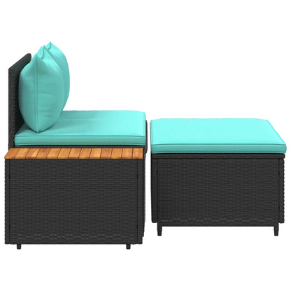 Utomhussoffset 4-Antal sittplatser 4 pcs 55 x 30 x 39 cm