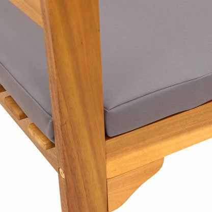 Trädgårdsbänk Trä 114 x 46 x 82,5 cm Massivt Akaciaträ