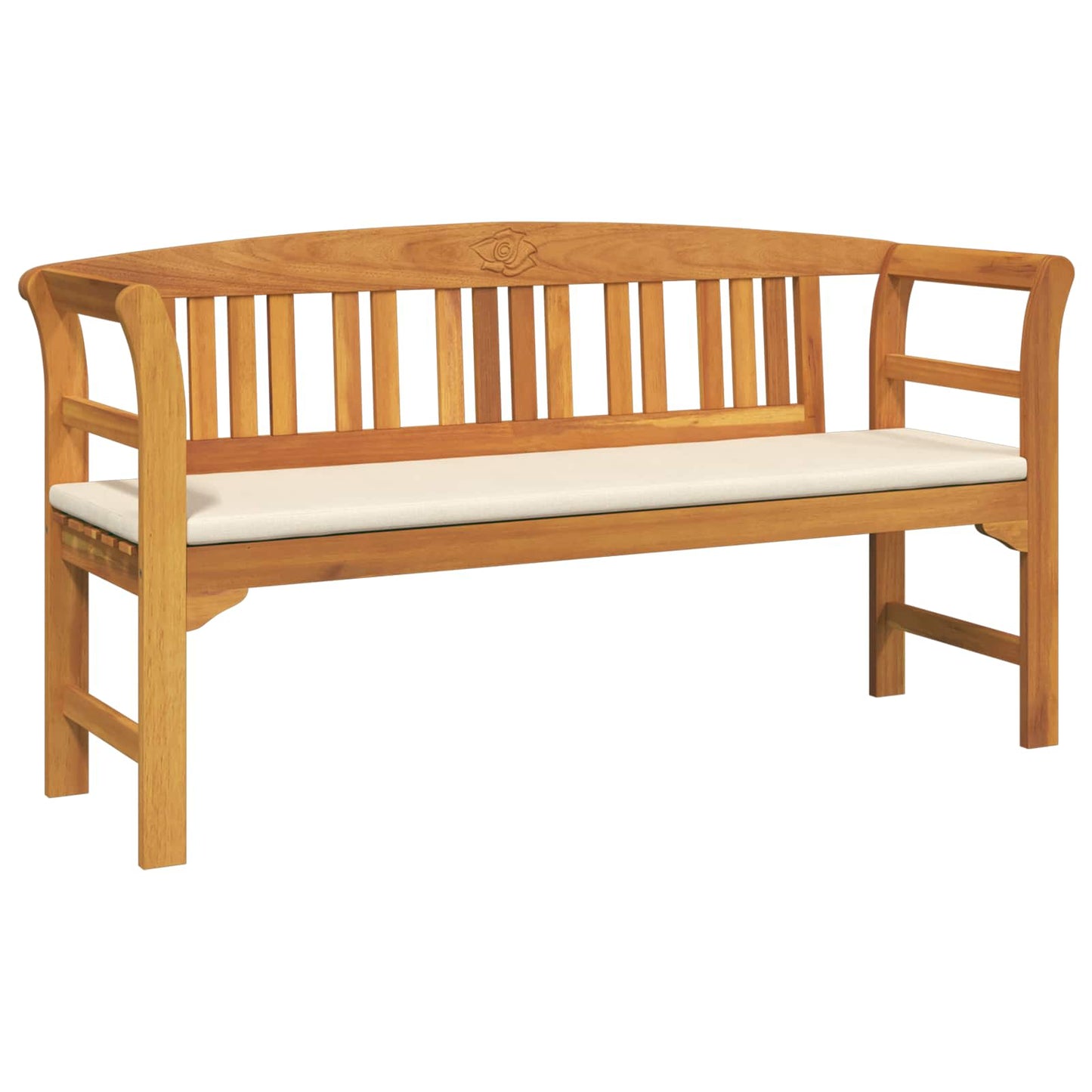 Trädgårdsbänk Trä 157 x 46 x 82,5 cm Massivt Akaciaträ