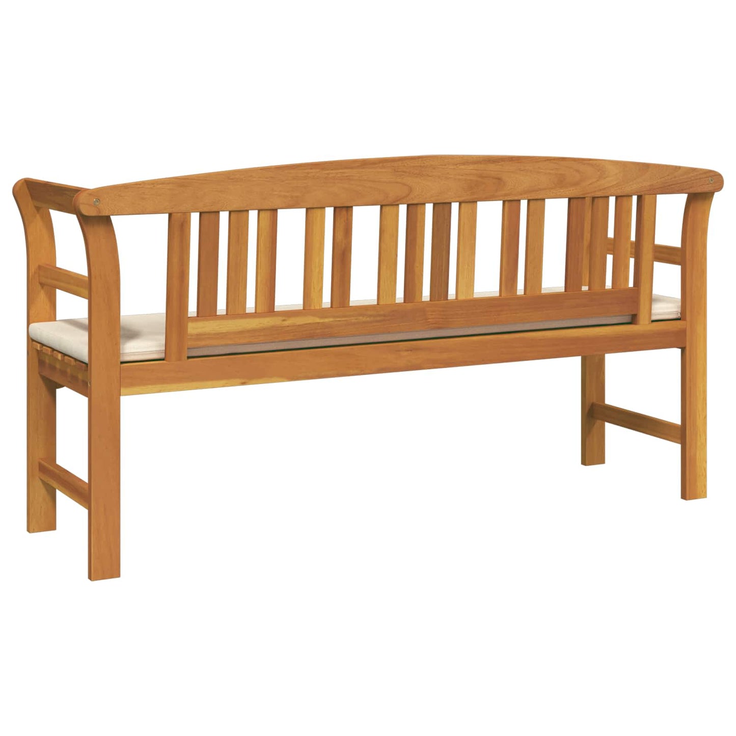 Trädgårdsbänk Trä 157 x 46 x 82,5 cm Massivt Akaciaträ
