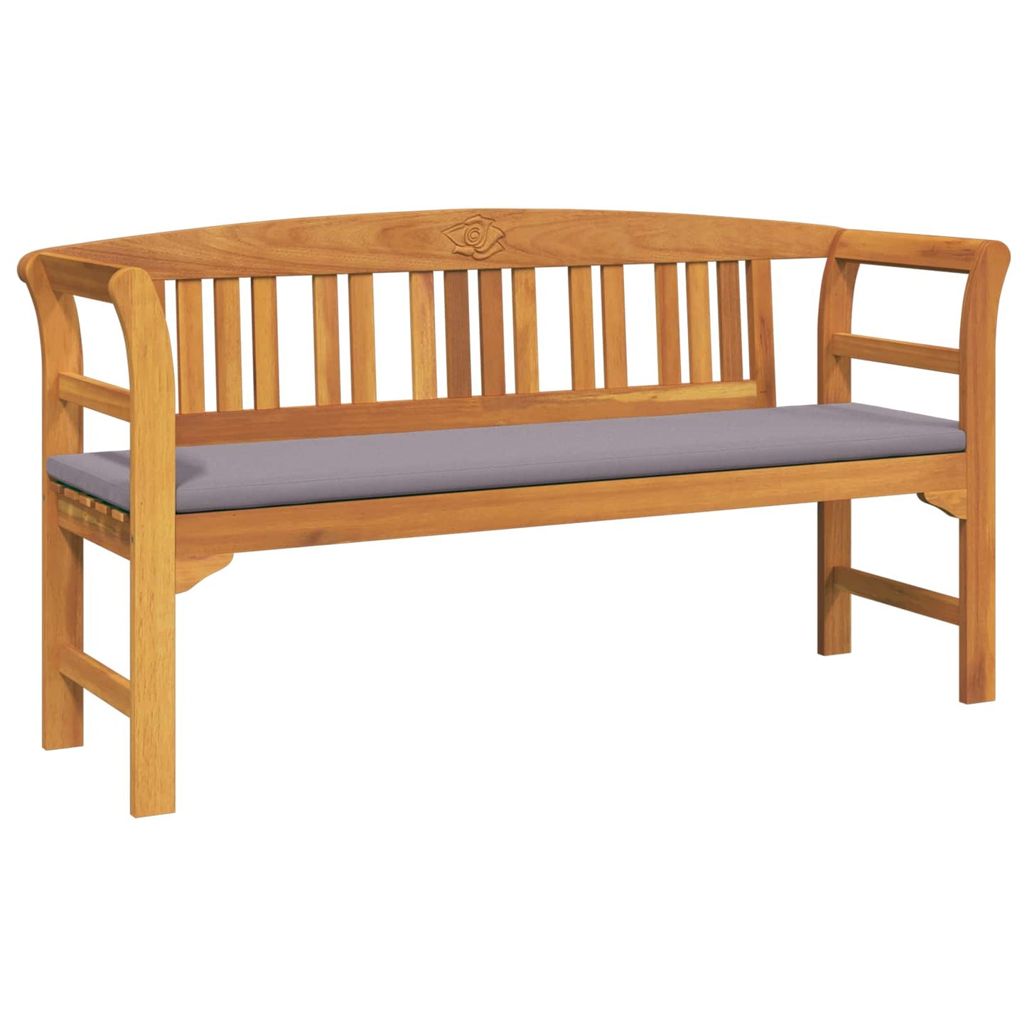 Trädgårdsbänk Trä 157 x 46 x 82,5 cm Massivt Akaciaträ