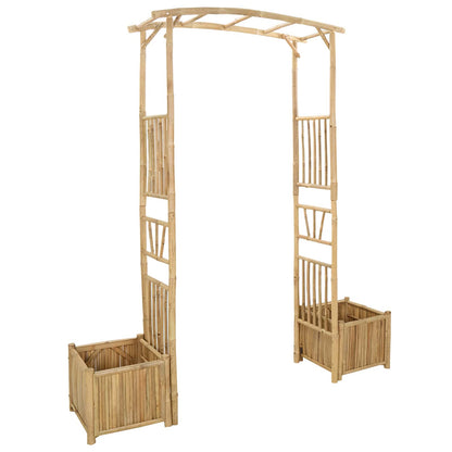 Trädgårdsbåge Naturfärg 177 x 40 x 205 cm Bambus