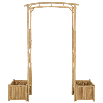 Trädgårdsbåge Naturfärg 177 x 40 x 205 cm Bambus