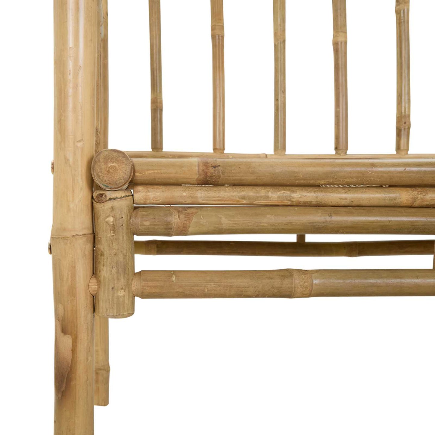 Trädgårdsbåge med bänk Naturfärg 115 x 50 x 205 cm Bambus