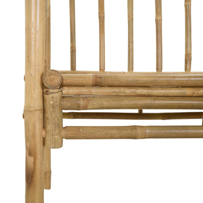 Trädgårdsbåge med bänk Naturfärg 115 x 50 x 205 cm Bambus