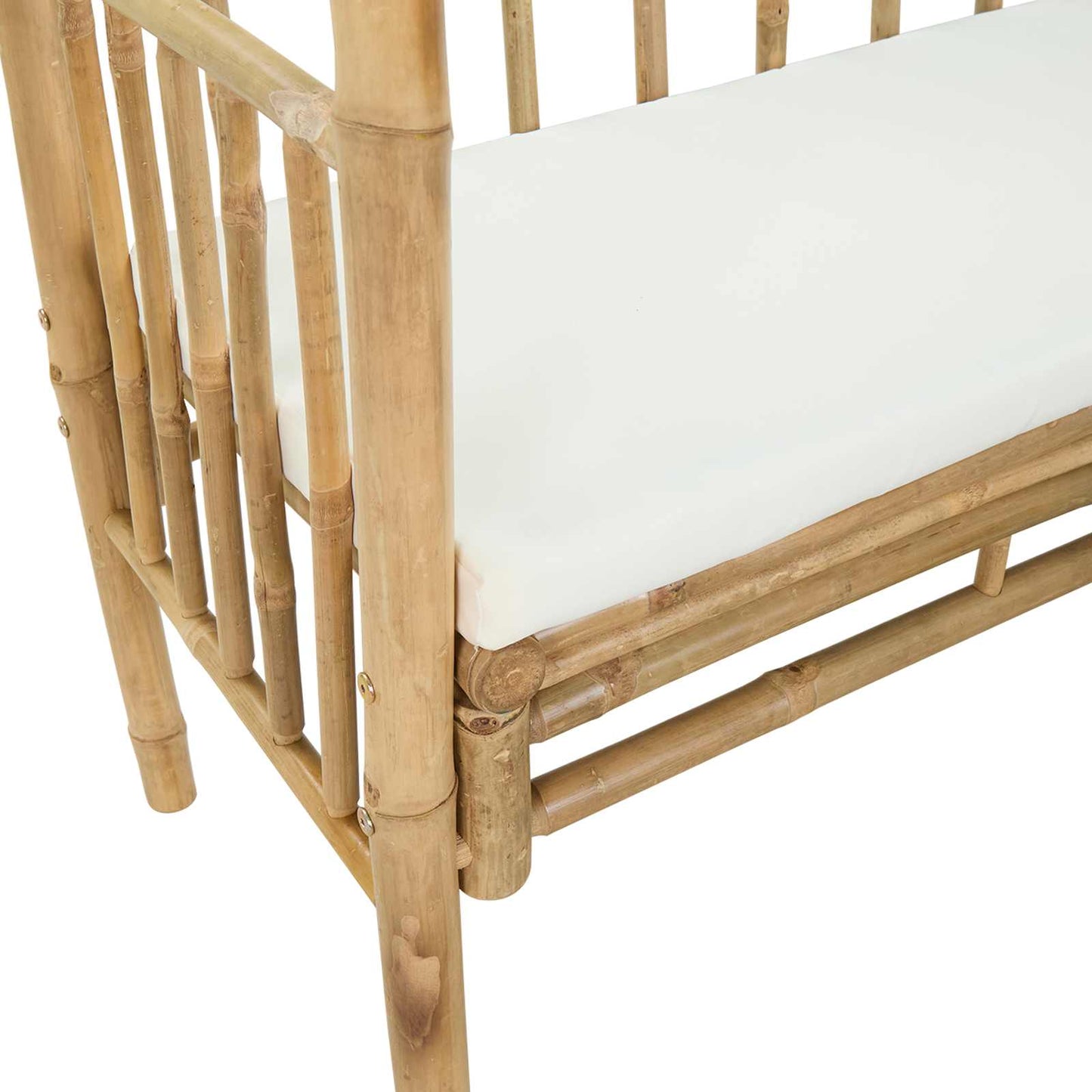 Trädgårdsbåge med bänk Naturfärg 115 x 50 x 205 cm Bambus