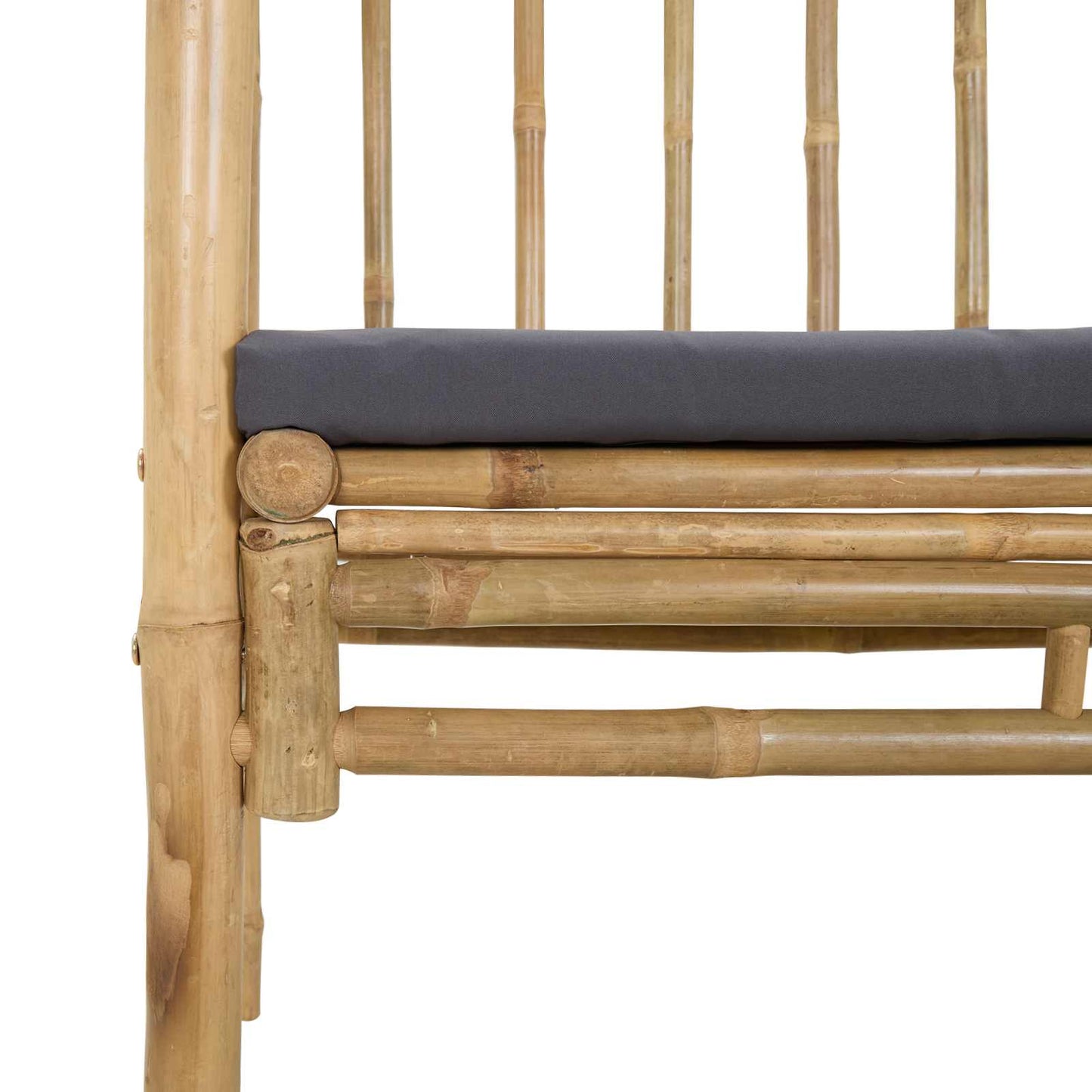 Trädgårdsbåge med bänk Naturfärg 115 x 50 x 205 cm Bambus