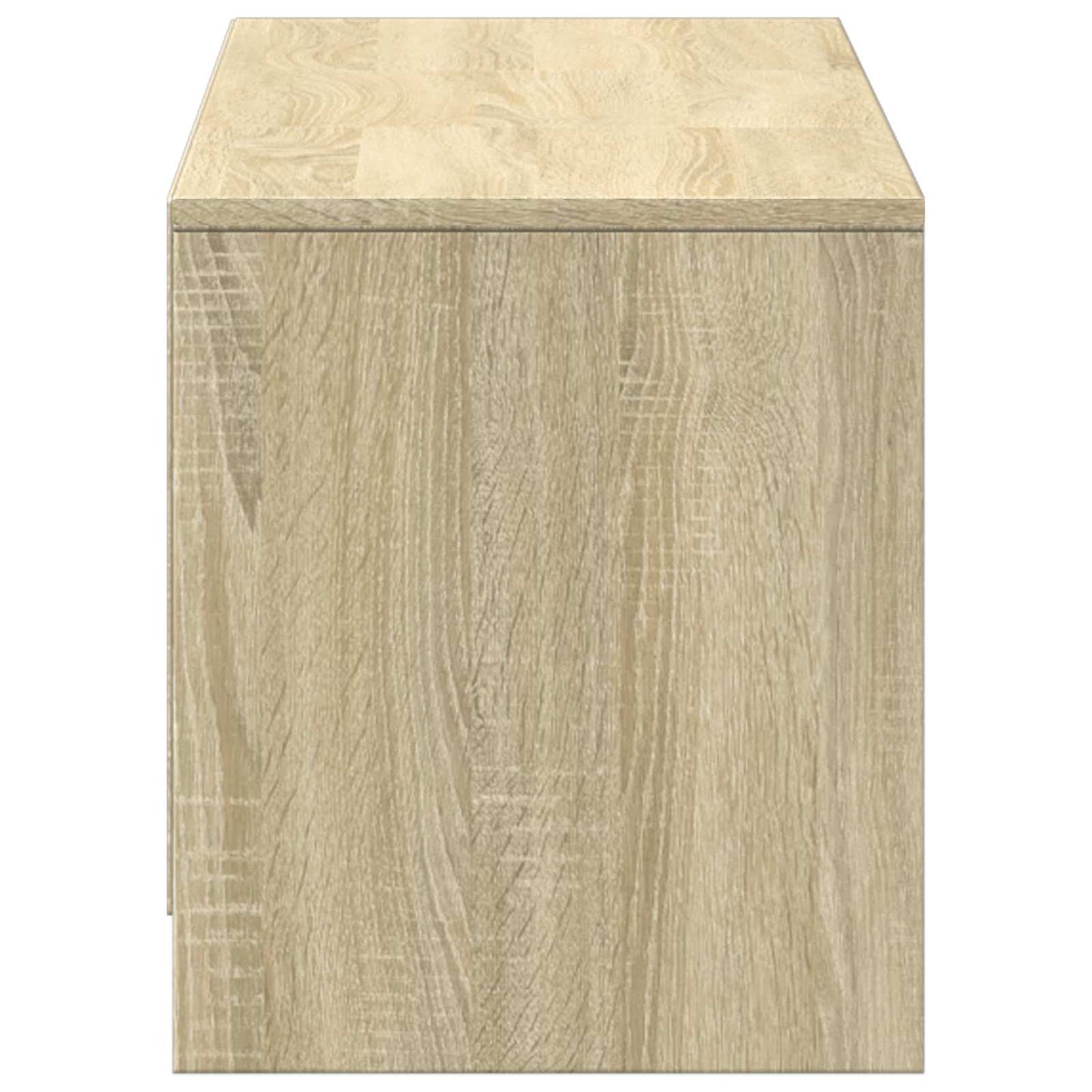 TV-bänk med LED Sonoma-ek 140 x 34 x 40 cm Konstruerat trä