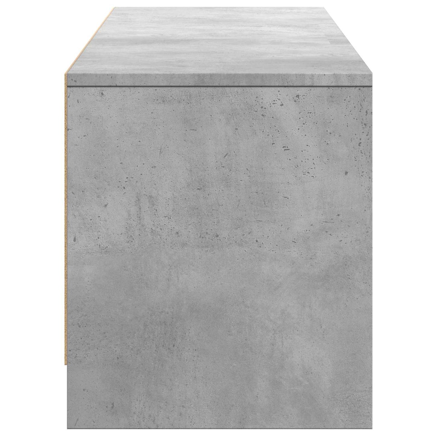 TV-bänk med LED BetongGrå 165 x 34 x 40 cm Konstruerat trä