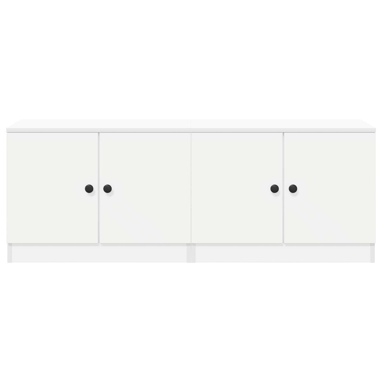 Sängskåp med lagring 2 pcs Vit 66 x 35 x 48 cm Konstruerat trä