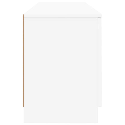 Sängskåp med lagring 2 pcs Vit 66 x 35 x 48 cm Konstruerat trä