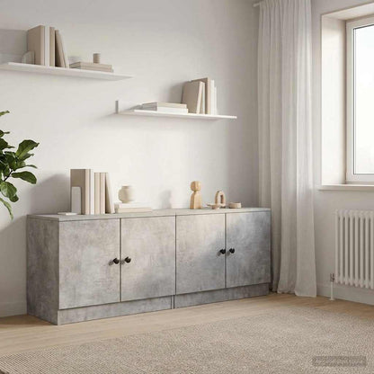 Sängskåp 2 pcs Betonggrå 66 x 35 x 48 cm Konstruerat trä