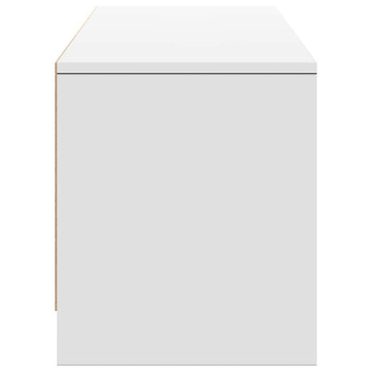 TV-Möbel Vit TV-skåp med led med låda 165 x 34 x 40 cm