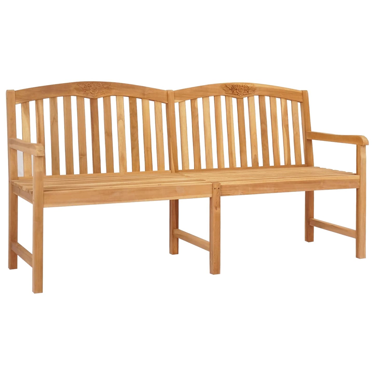 Handsnidad Rosabänk Naturlig 150 x 60 x 90 cm Massivt teakträ