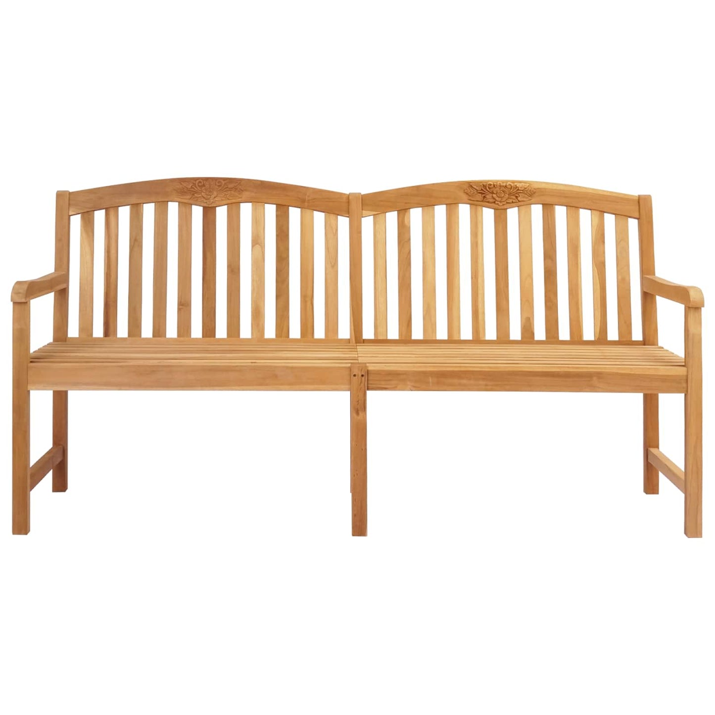 Handsnidad Rosabänk Naturlig 150 x 60 x 90 cm Massivt teakträ