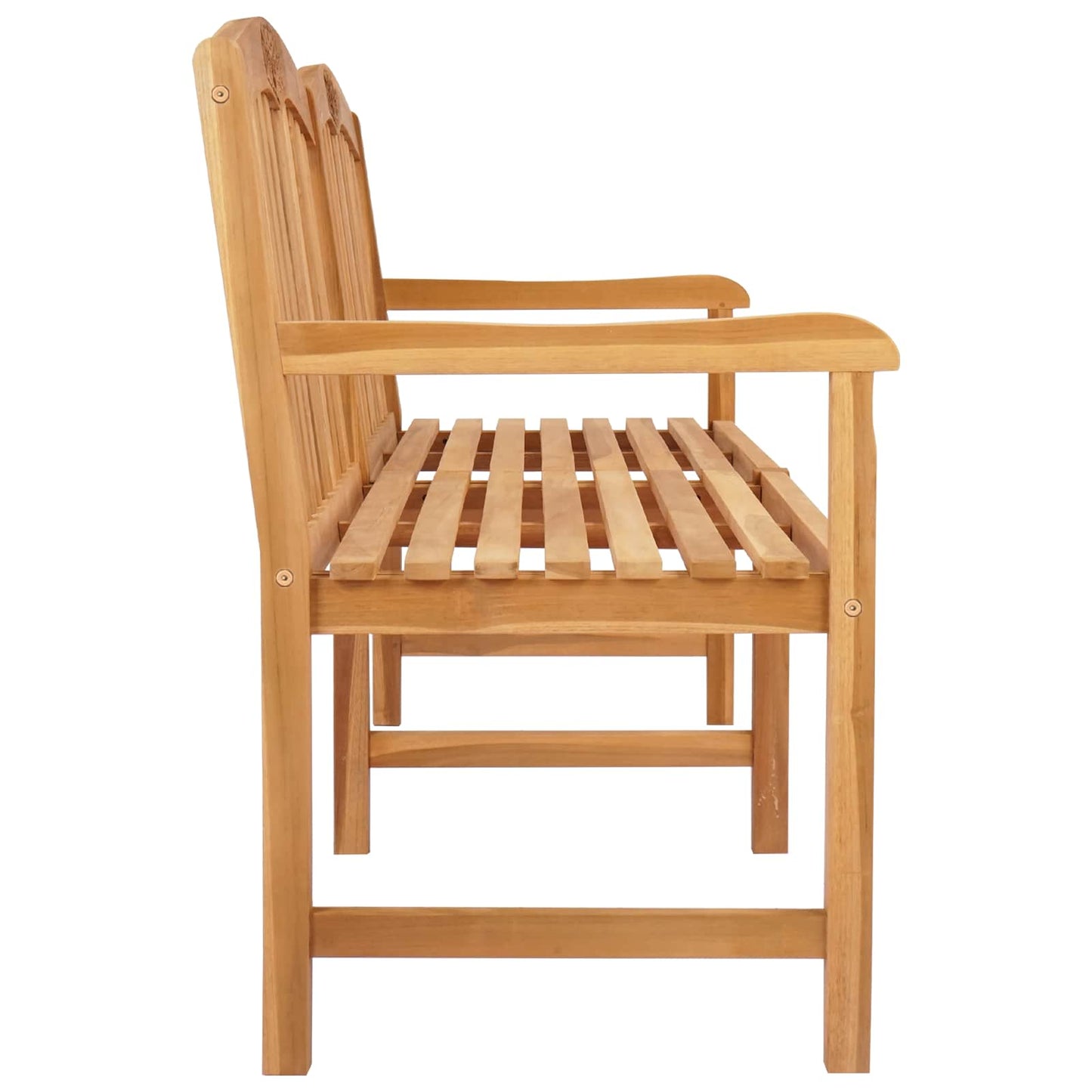 Handsnidad Rosabänk Naturlig 150 x 60 x 90 cm Massivt teakträ