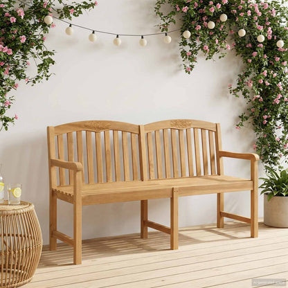 Handsnidad Rosabänk Naturlig 179,5 x 61 x 90 cm Massivt teakträ