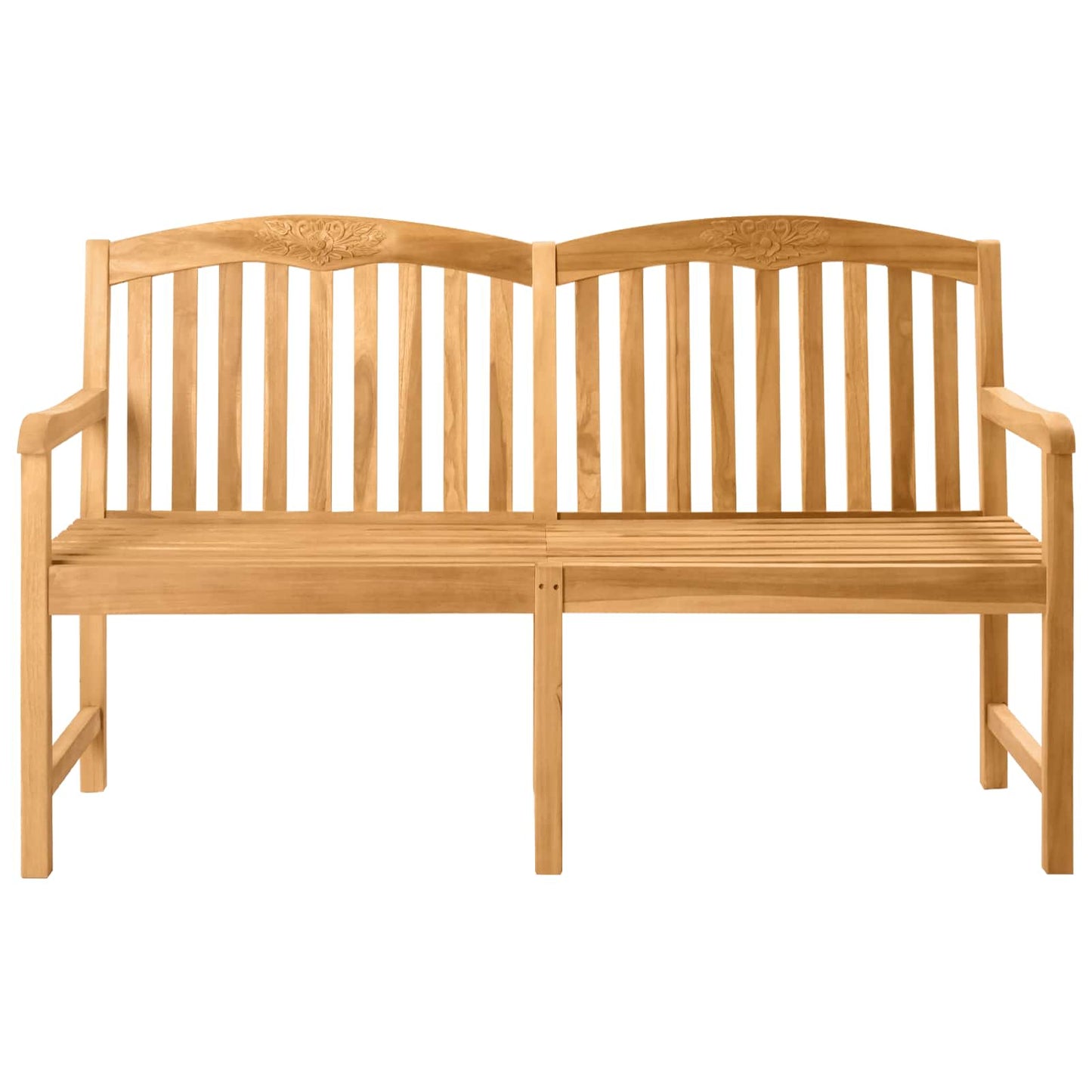 Handsnidad Rosabänk Naturlig 179,5 x 61 x 90 cm Massivt teakträ
