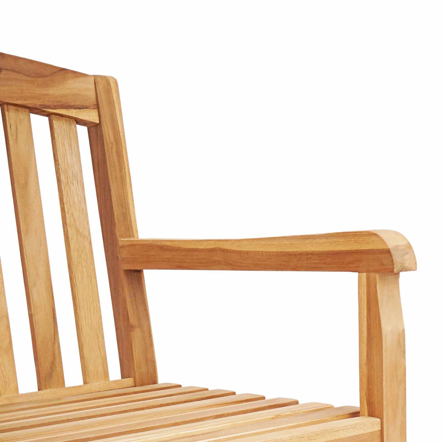 Handsnidad Rosabänk Naturlig 228 x 60 x 90 cm Massivt teakträ