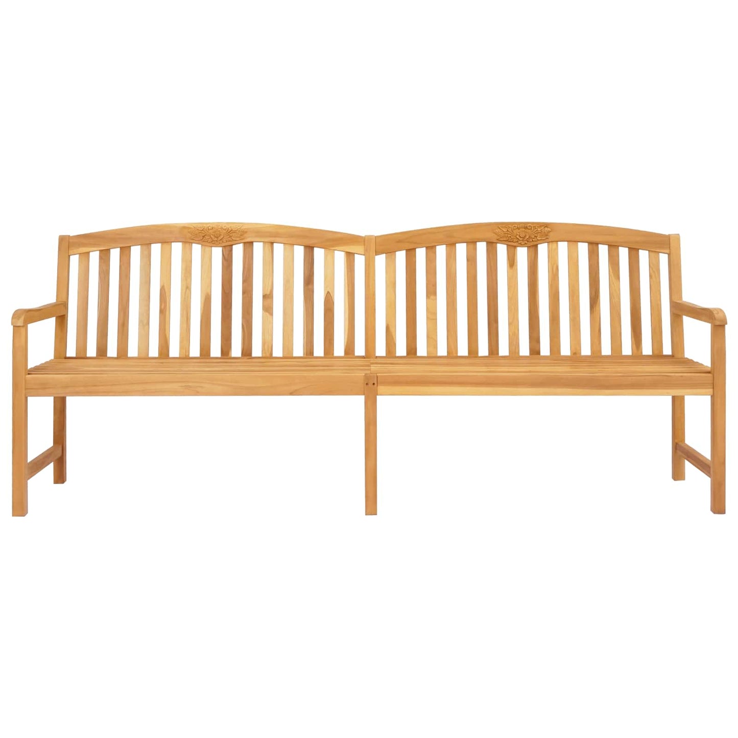 Handsnidad Rosabänk Naturlig 228 x 60 x 90 cm Massivt teakträ