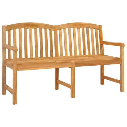 Handsnidad Rosabänk Naturlig 150,5 x 60 x 95 cm Massivt teakträ