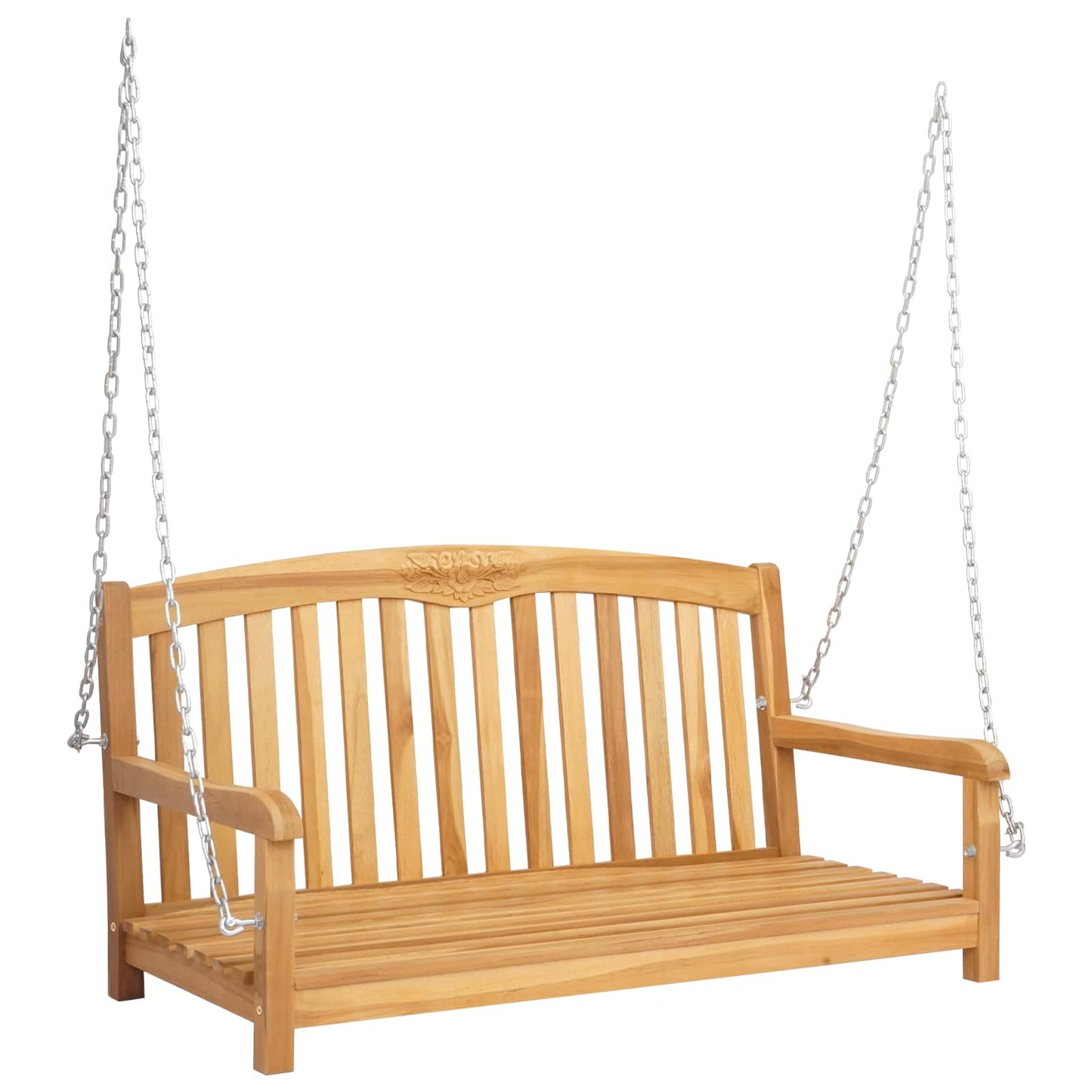 Gungbänk Naturlig 114 x 61 x 61,5 cm Massivt teakträ