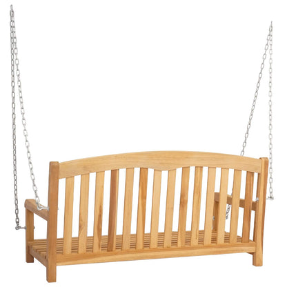 Gungbänk Naturlig 114 x 61 x 61,5 cm Massivt teakträ