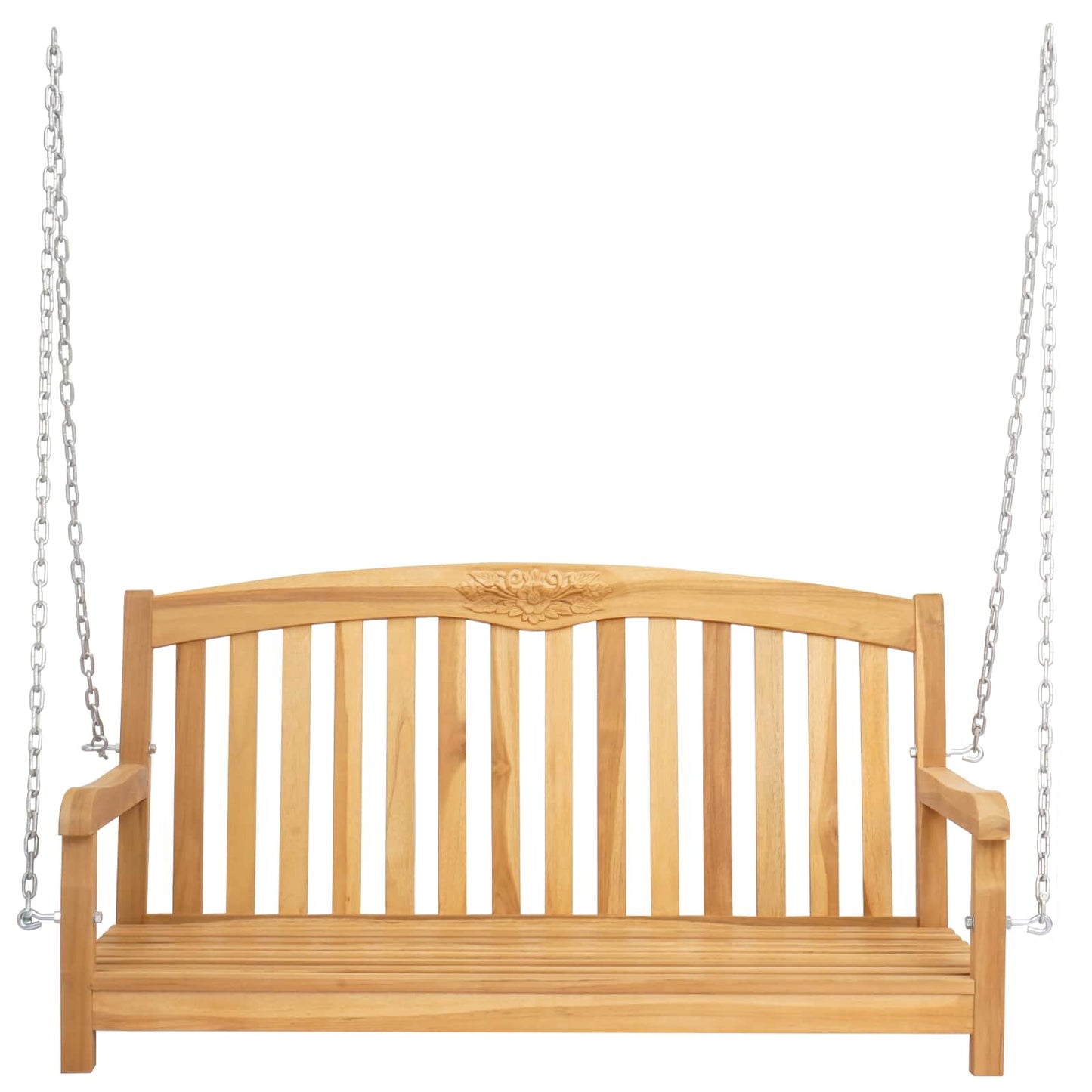 Gungbänk Naturlig 114 x 61 x 61,5 cm Massivt teakträ