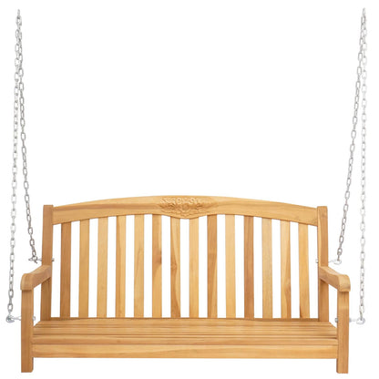Gungbänk Naturlig 114 x 61 x 61,5 cm Massivt teakträ