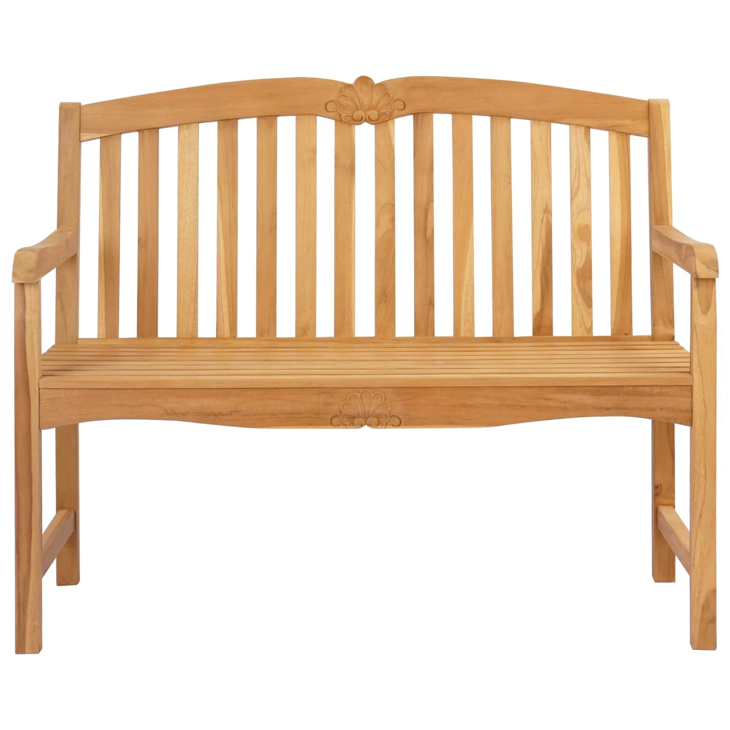 Handsnidad Rosabänk Naturlig 114 x 60 x 95 cm Massivt teakträ