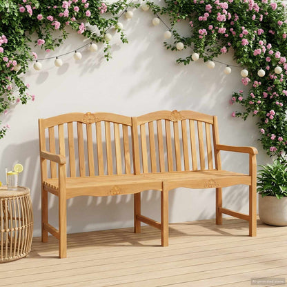 Handsnidad Rosabänk Naturlig 150 x 60,5 x 95 cm Massivt teakträ