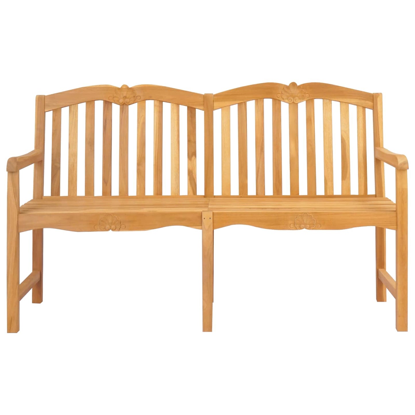 Handsnidad Rosabänk Naturlig 150 x 60,5 x 95 cm Massivt teakträ