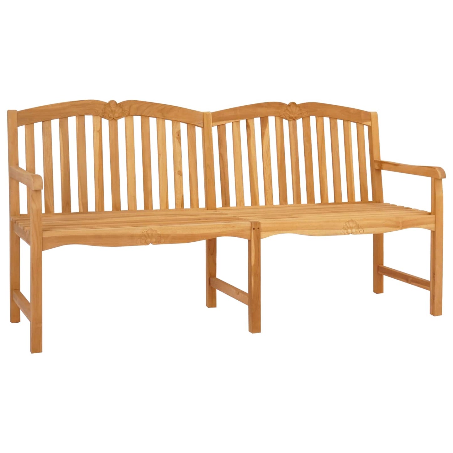 Handsnidad Rosabänk Naturlig 180,5 x 60 x 96 cm Massivt teakträ