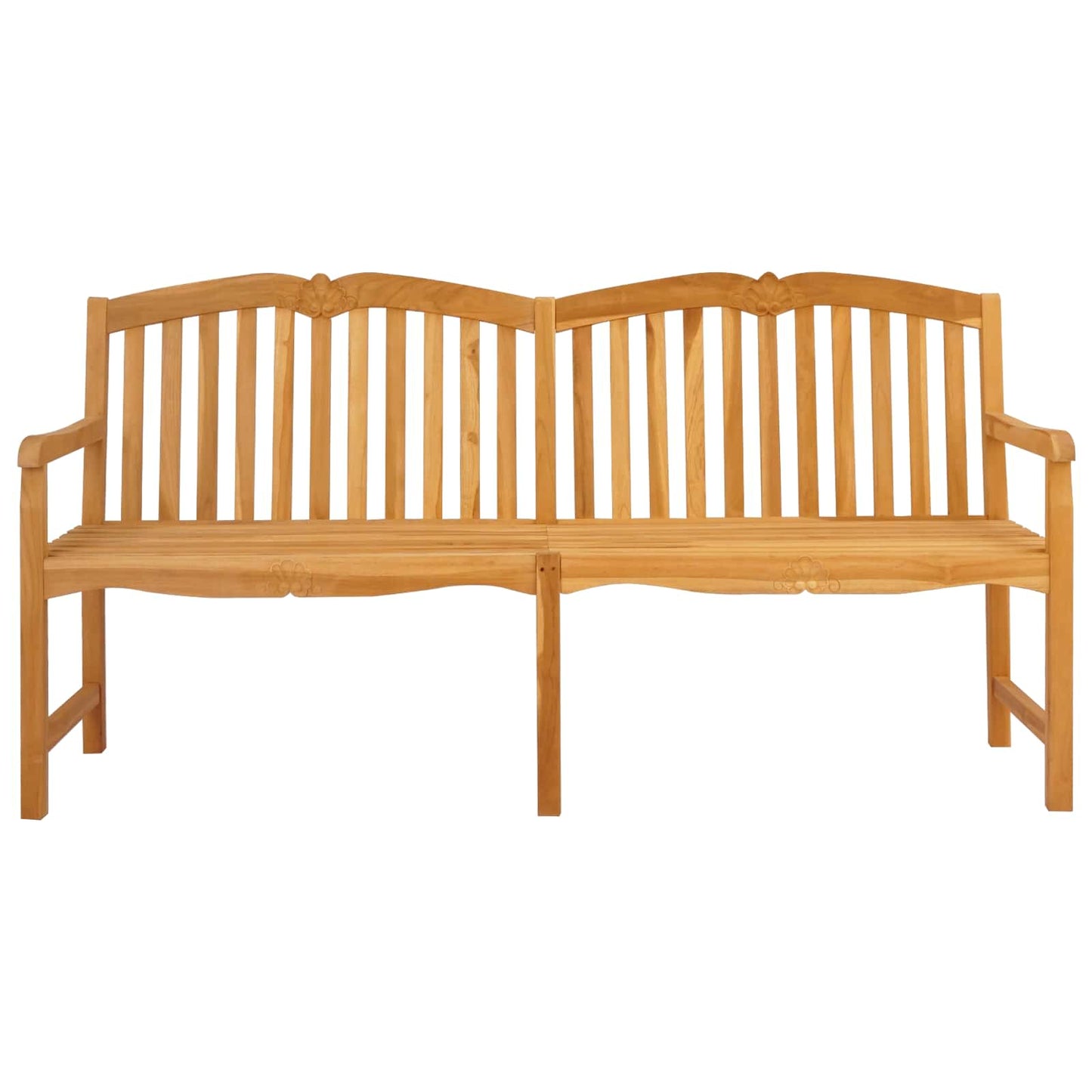 Handsnidad Rosabänk Naturlig 180,5 x 60 x 96 cm Massivt teakträ