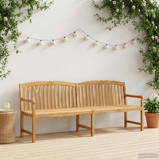 Handsnidad Rosabänk Naturlig 228 x 61 x 94,5 cm Massivt teakträ
