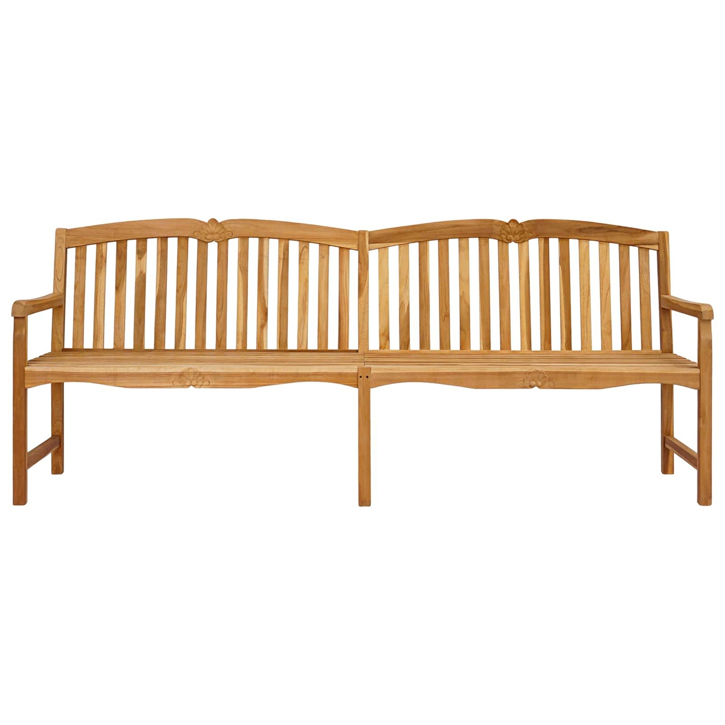 Handsnidad Rosabänk Naturlig 228 x 61 x 94,5 cm Massivt teakträ